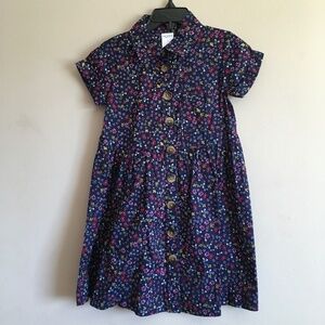 Arizona Jean Co  Little Girl Button Down Front Floral Dress size 4.